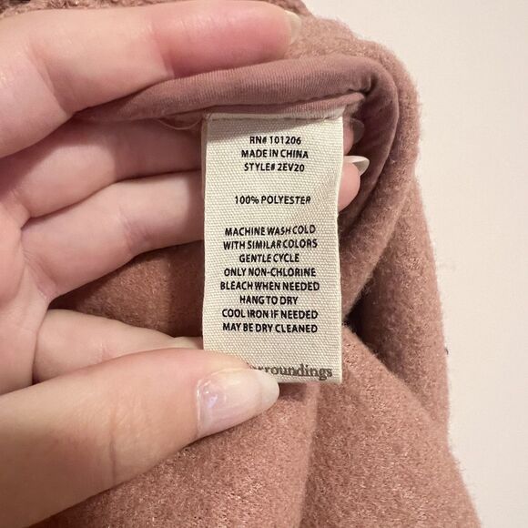 Soft Surroundings Campera Mauve Oversized Shirt Jacket Shacket Womens Large - Picture 3 of 9